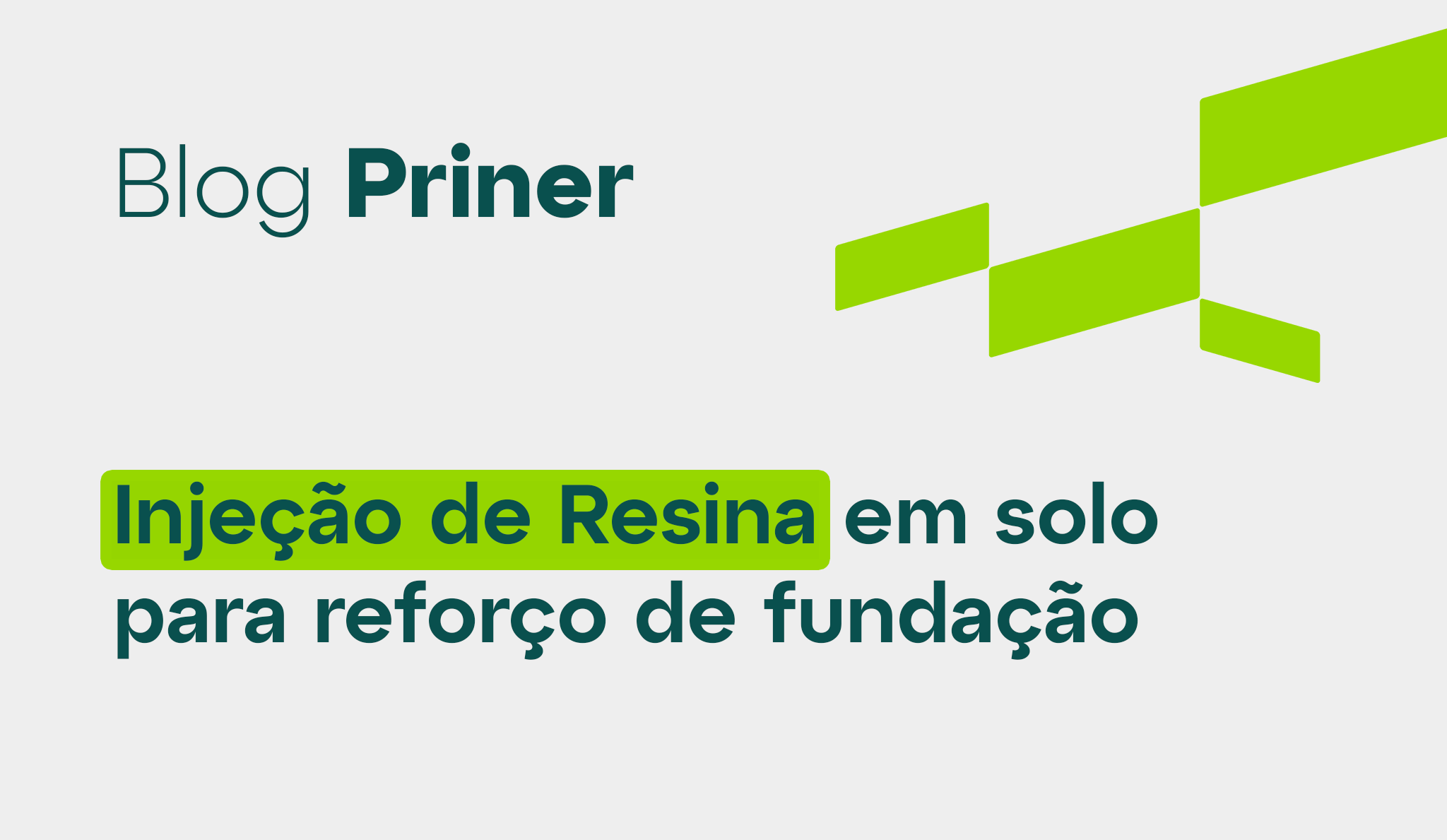 Injeção de Resina Polimérica estrutural em solo arenoso para reforço de fundação